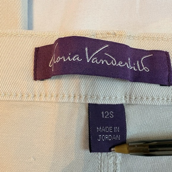 Gloria Vanderbilt Amanda Slimming Jean Stonewood Beige Stretch 12S NWT - Picture 6 of 13